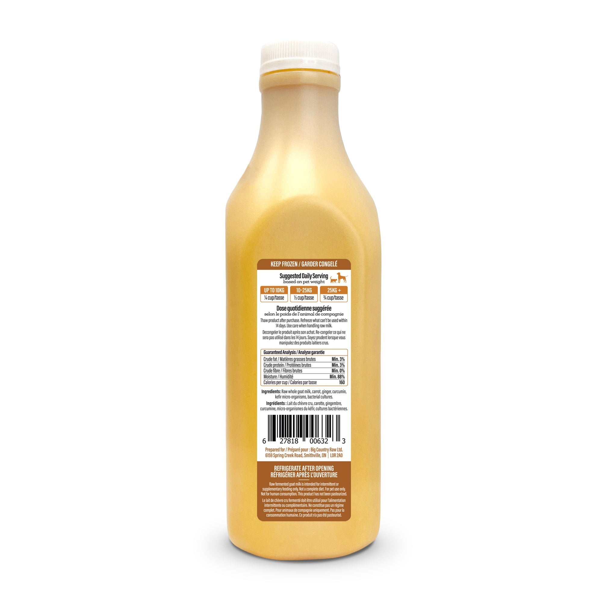 Big Country Raw - Raw Goat Milk Immunity - Frozen Product